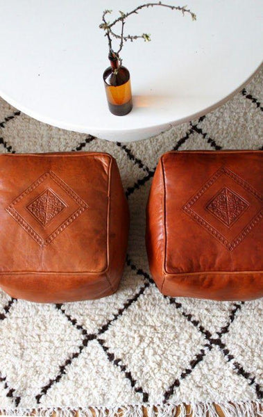 SET of 2 Poufs - yasmarhandicrafts