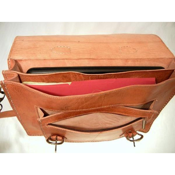 Leather Messenger Bag - yasmarhandicrafts