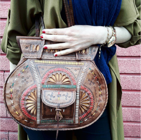 Handmade Leather Handbag - yasmarhandicrafts