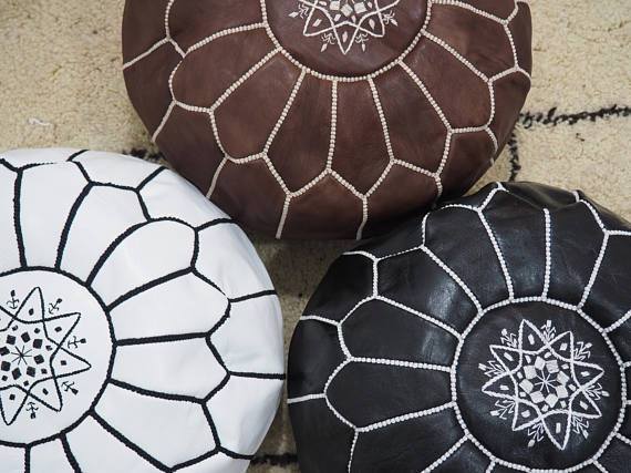SET 3 POUFS - yasmarhandicrafts