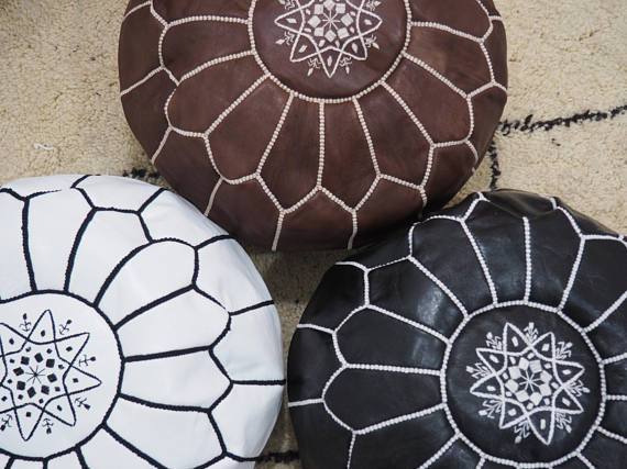 SET 3 POUFS - yasmarhandicrafts